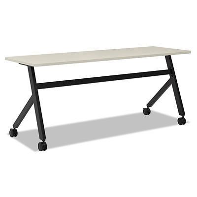 Multipurpose table fixed base table, 72w x 24d x 29 3/8h, light gray, 1 each for sale