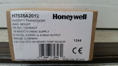 NEW Honeywell Wall Humidity Sensor TRANSDUCER 3% RH 20K H7635A2012