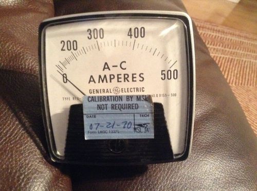 General Electric The Big Look Meter, AC Amperes in box- vintage