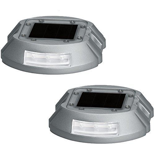 (2 pack) westinghouse white solar road stud path led light for sale