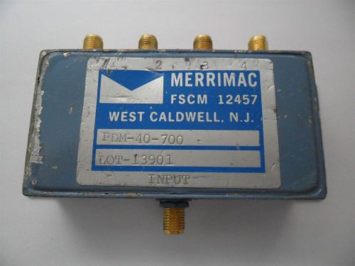 MERRIMAC RF Power Divider Splitter PDM-40-700 SMA