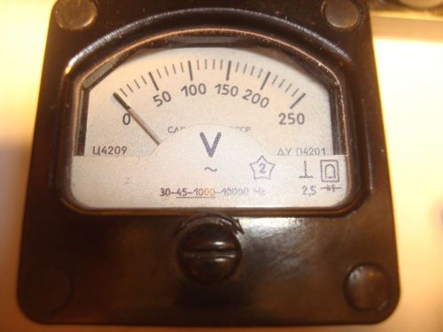AC 0-250V Analog Voltmeter Panel Meter. NOS. Made in ex USSR