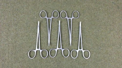 NEW Halsted Curved Hemostatic Forceps 5&#034; LOT 5