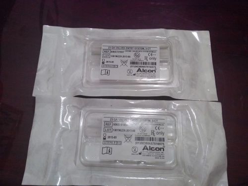 Lot of 2 Alcon 23ga VALVED ENTRY SYSTEM 3_ct.