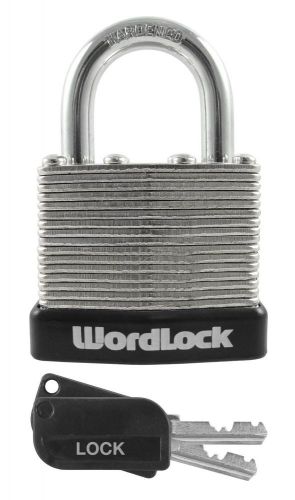 Wordlock PL-117-A1 Padlock Match Key Laminated Warded Lock, 40mm, Colors