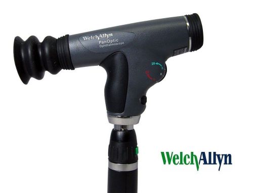 Welch allyn 3.5v pan optic ophthalmoscope with lithium ion handle #11820 for sale