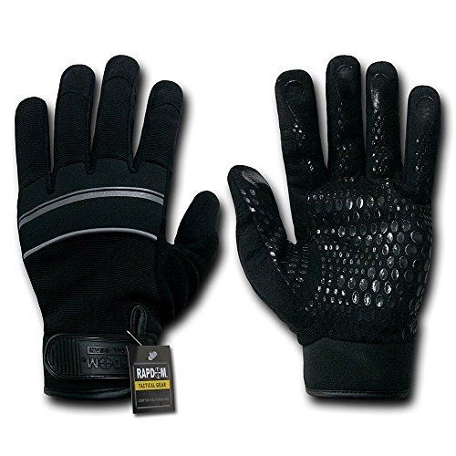 Rapid dominance tactical silicone palm gloves black large for sale