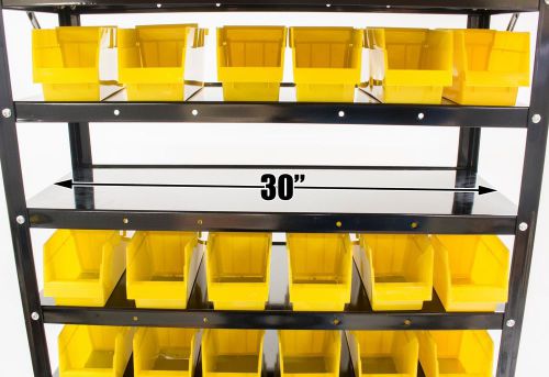 60 bin parts rack organize nuts bolts parts removable bins &amp; dividers for sale