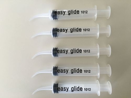 5 --Easy Glide Curved 1012 Tip Syringes 10 Cc ,5pcs Sterile Blister Packs 10ML
