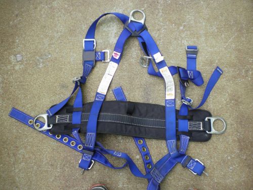 FALLTECH Full Body Harness, L, 310 lb., Blue--OSHA APPROVED--CONSTRUCTION