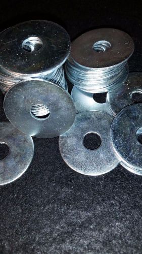 5/16 id x 1-1/4 od fender washer steel zinc (100 washers) for sale
