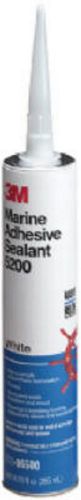 3M 1/10Gallon Cartridge, White, Polyurethane, #5200 Marine Adhesive/Sealant 6500