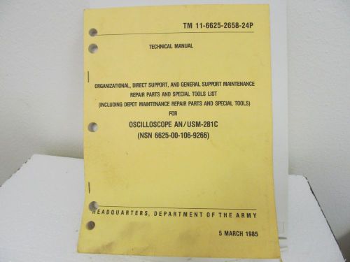 Military Manual AN/USM-281C Oscilloscope Technical Manual