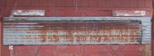 RECLAIMED METAL ROOFING CORRUGATED PANELS RUST 28 x 144