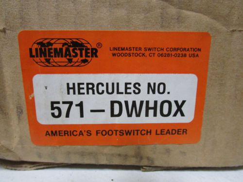 LINEMASTER FOOTSWITCH 571-DWHOX *NEW IN BOX*