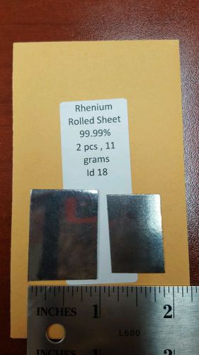 Rhenium sheet 2 pcs 11 grams id18
