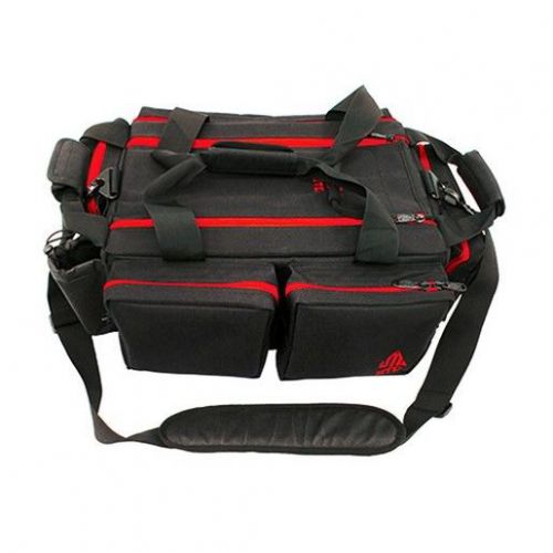 Leapers pvc-p768bc utg all-in-one range bag 23&#034;x8&#034;x16&#034; black &amp; crimson for sale