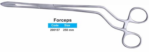 AI Straw Forceps 250mm, Stainless Steel