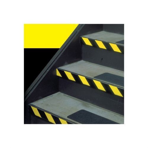 &#034;striped vinyl tape, 1&#034;&#034;x36 yds., black/yellow, 48/case&#034; for sale