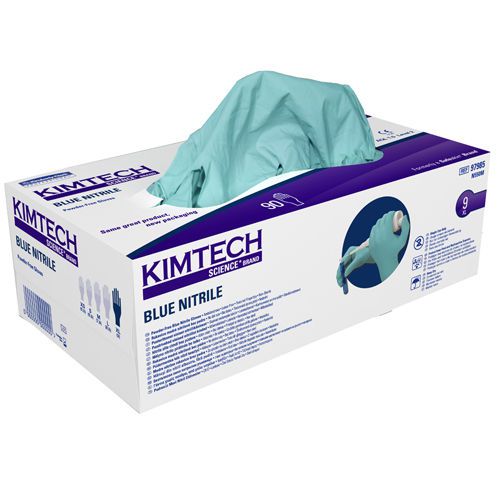 Kimtech science blue nitrile disposable gloves x-large 5 boxes car mechanics for sale