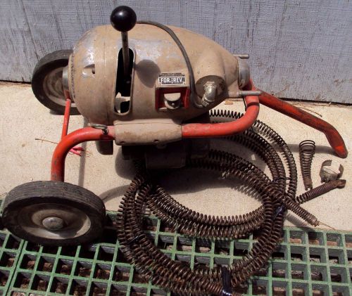 Ridgid kollman sewer auger drain cleaner machine k-75 used working nicely for sale