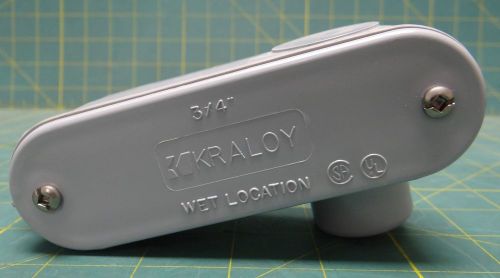 Kraloy LR07 PVC Condulet Cover    3/4-Inch