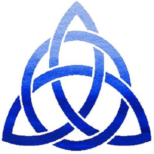 30 Custom Blue Celtic Trinity Knot Personalized Address Labels