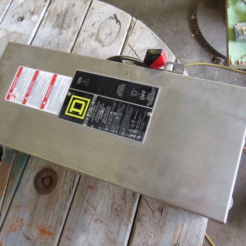 Square D Enclosed Circuit Breaker FA100 DS - Stainless box
