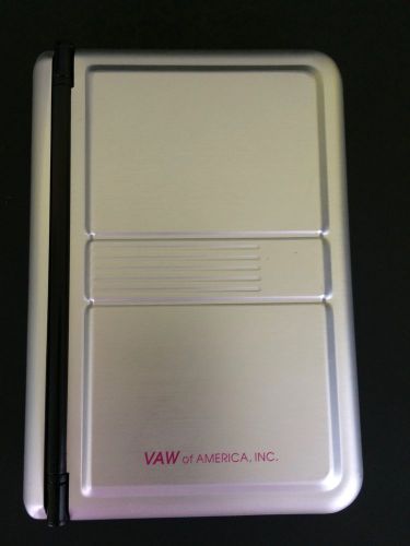 VAW of America ALUMINUM Daily 7.5x5.25 Personal Organizer 2004 Calendar Pen Memo