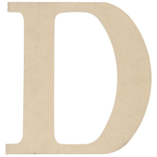 &#034;MDF Classic Font Wood Letters &amp; Numbers 9.5&#034;&#034;-D, Set Of 6&#034;