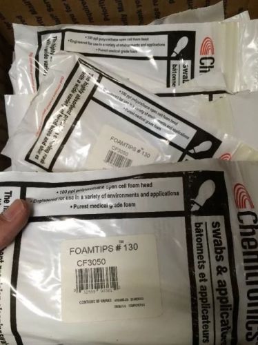 Itw Chemtronics NEW Cf3050 Foamtips #130 Swabs - 50 Per Bag