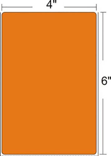 Zebra z-perform orange 4x6 dt label 6 rolls  430 labels per roll 10010035-2 for sale