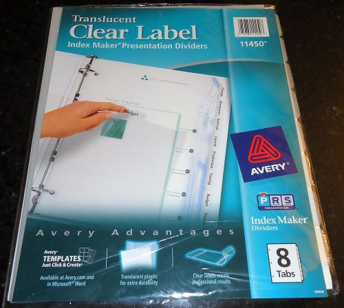 Avery Translucent Clear Label Dividers 11450