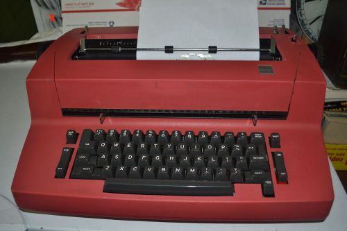 Rare ibm selectric ii  electric typewriter, w/self correction key, dk red color for sale