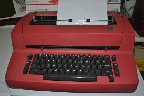 Rare IBM Selectric II  Electric Typewriter, w/self correction key, dk Red color