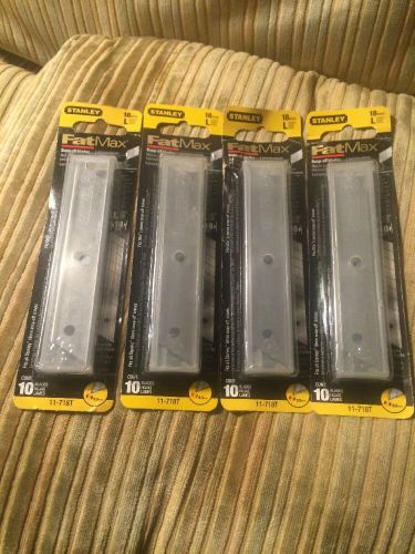 Stanley fat max snap-off razor knife blade 11-718t lot 4 paks 40 total - england for sale