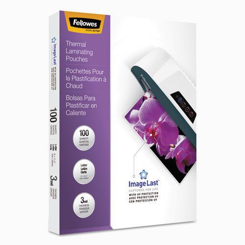 Imagelast laminating pouches with uv protection, 3mil, 11 1/2 x 9, 100/pack for sale