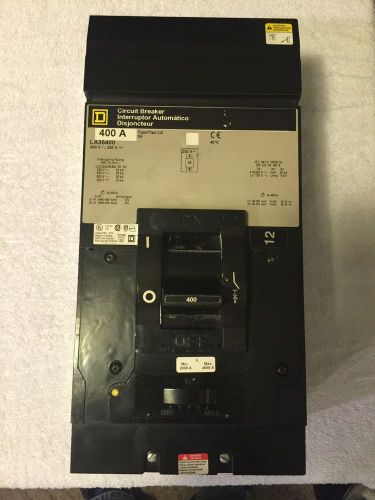 Square d la la36400 3 pole 400 amp 600v circuit breaker for sale