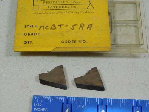 NEWCOMER MCBT-5RA CARBIDE CHIPBREAKERS (5 PCS)