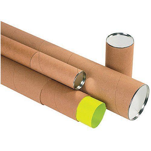 Telescoping Round Mailing Tube - 2&#034; Dia x 36&#034; Length, Metal Caps - Case of 10