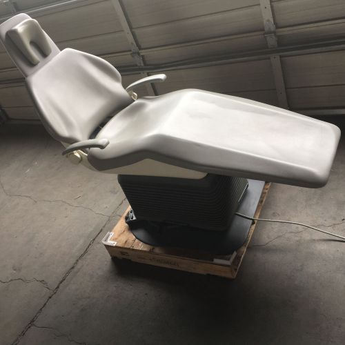 Pelton &amp; crane chairman 5000 model ls exam chair with traverse, gray upholstery for sale