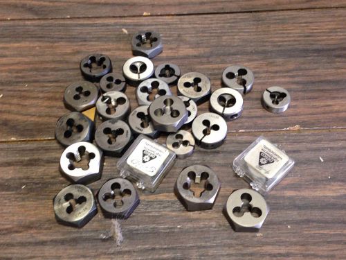 LOT OF WIDELL &amp; OTHER HSS DIES 2-56 TO 1/2-20