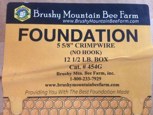 5-5/8 crimp wire no hooks medium bee hive wax foundation apprx. 63 sheets for sale