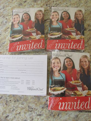 THE PAMPERED CHEF POSTCARD INVITATIONS NEW IN PLASTIC