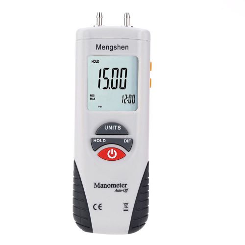Digital air pressure gauge&amp;manometer measure meter ±13.79kpa/±2psi lcd display for sale