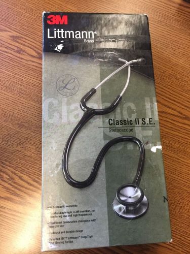 3M Littmann Classic II S.E. Stethoscope 28 inch, 2201. Black