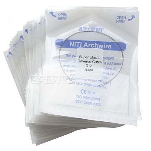 100x azdent dental orthodontic arch wires niti reverse curve round 012upper for sale