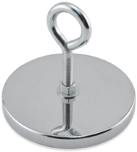 Master magnetics rb100eb magnetic hook, round base magnet fastener with eyebolt for sale