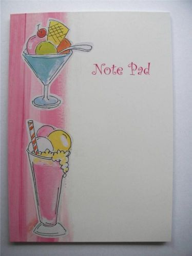 Writing Note Pad Paper Dessert 30 Matching Lined Sheets