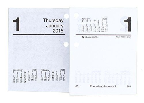 At-a-glance at-a-glance daily calendar refill 2015, 3 x 3.75 inch page size for sale